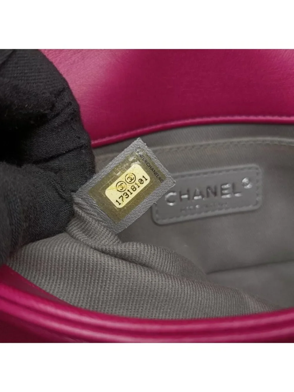 Chanel Boy Rose Red Velour Shoulder